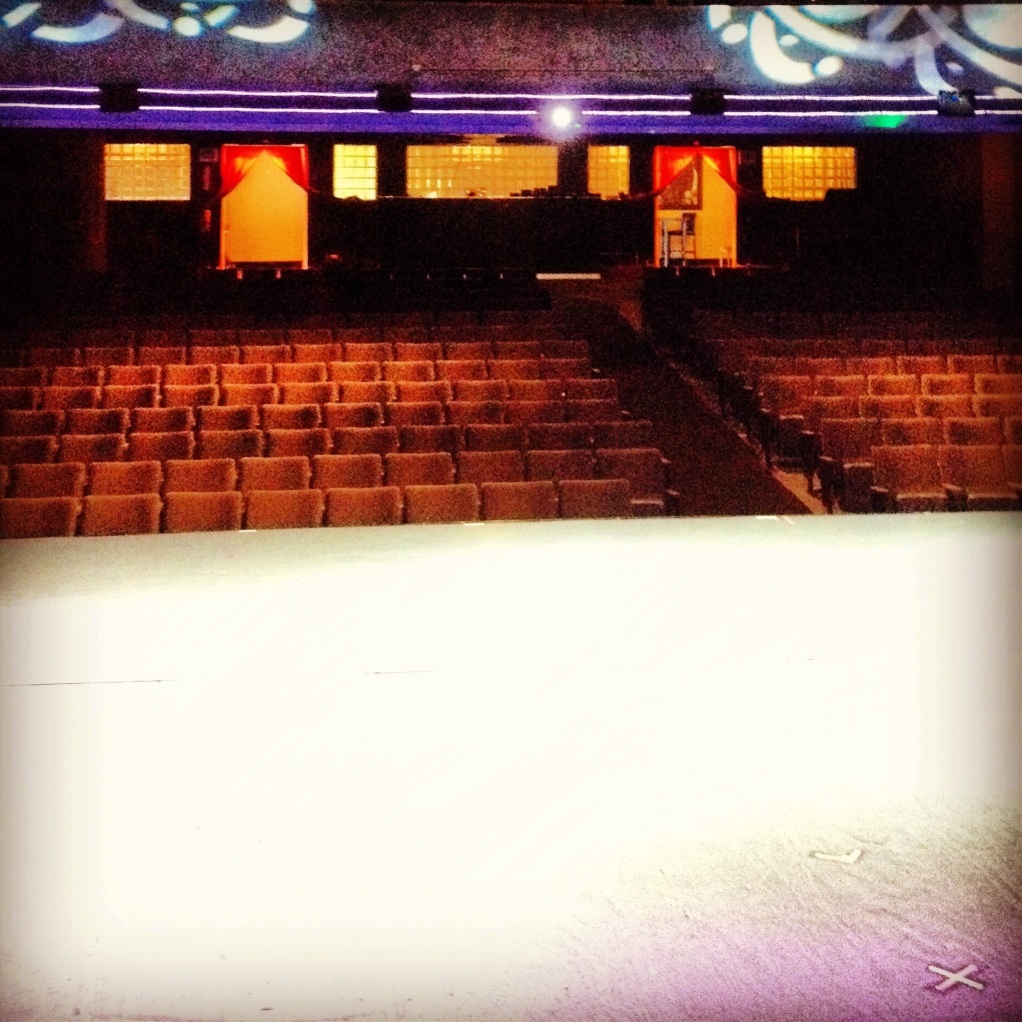 View from the stage at the Woodlawn Theatre